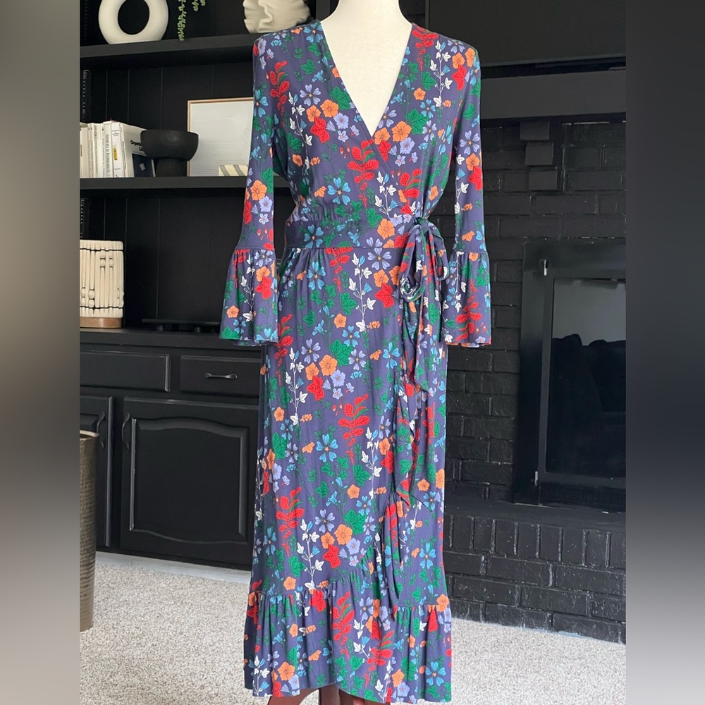 NWT! L.K. Bennett Floral Dress - Blue Multicolor